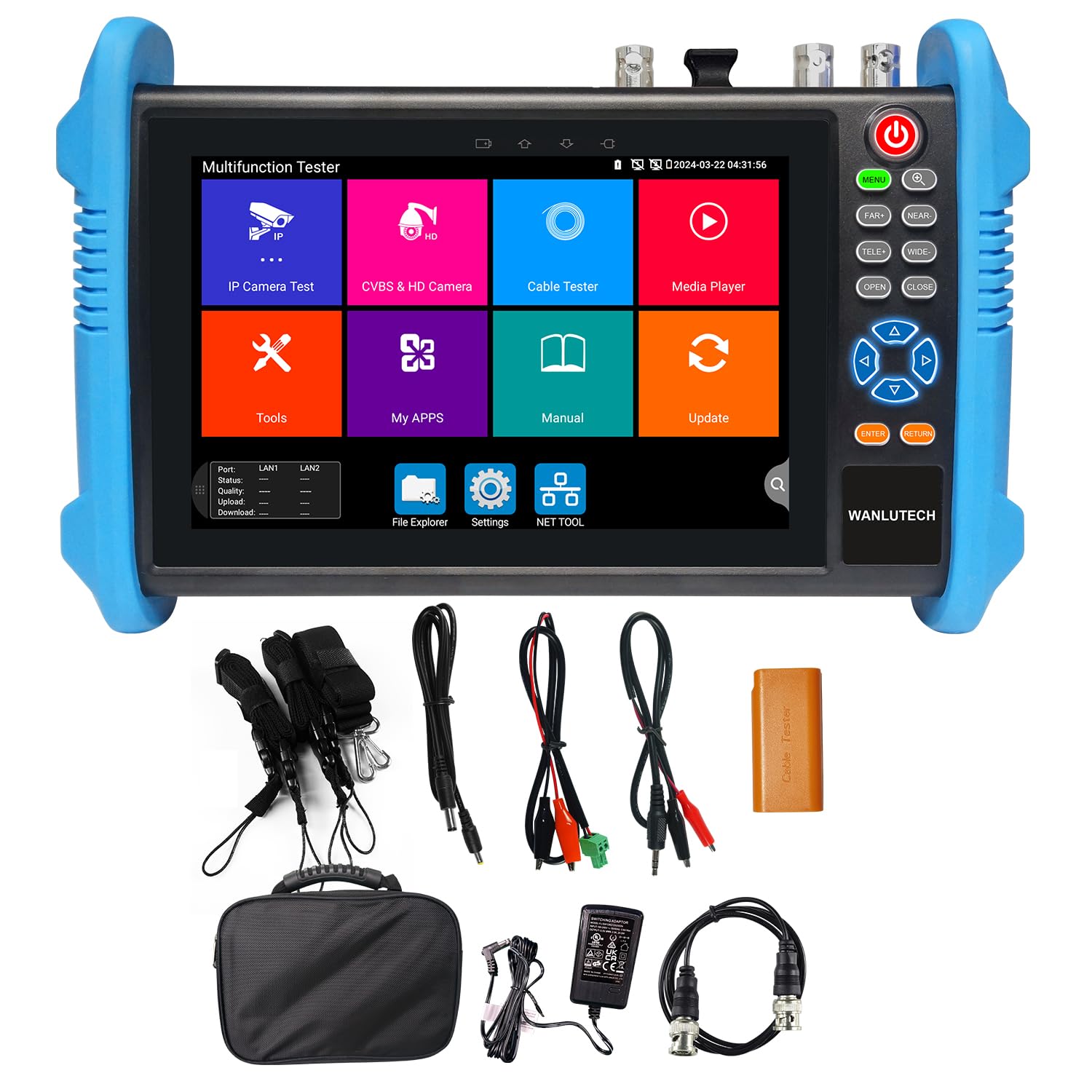 Amazon.com: Upgraded 8K IP Camera Tester, WANLUTECH CCTV Tester